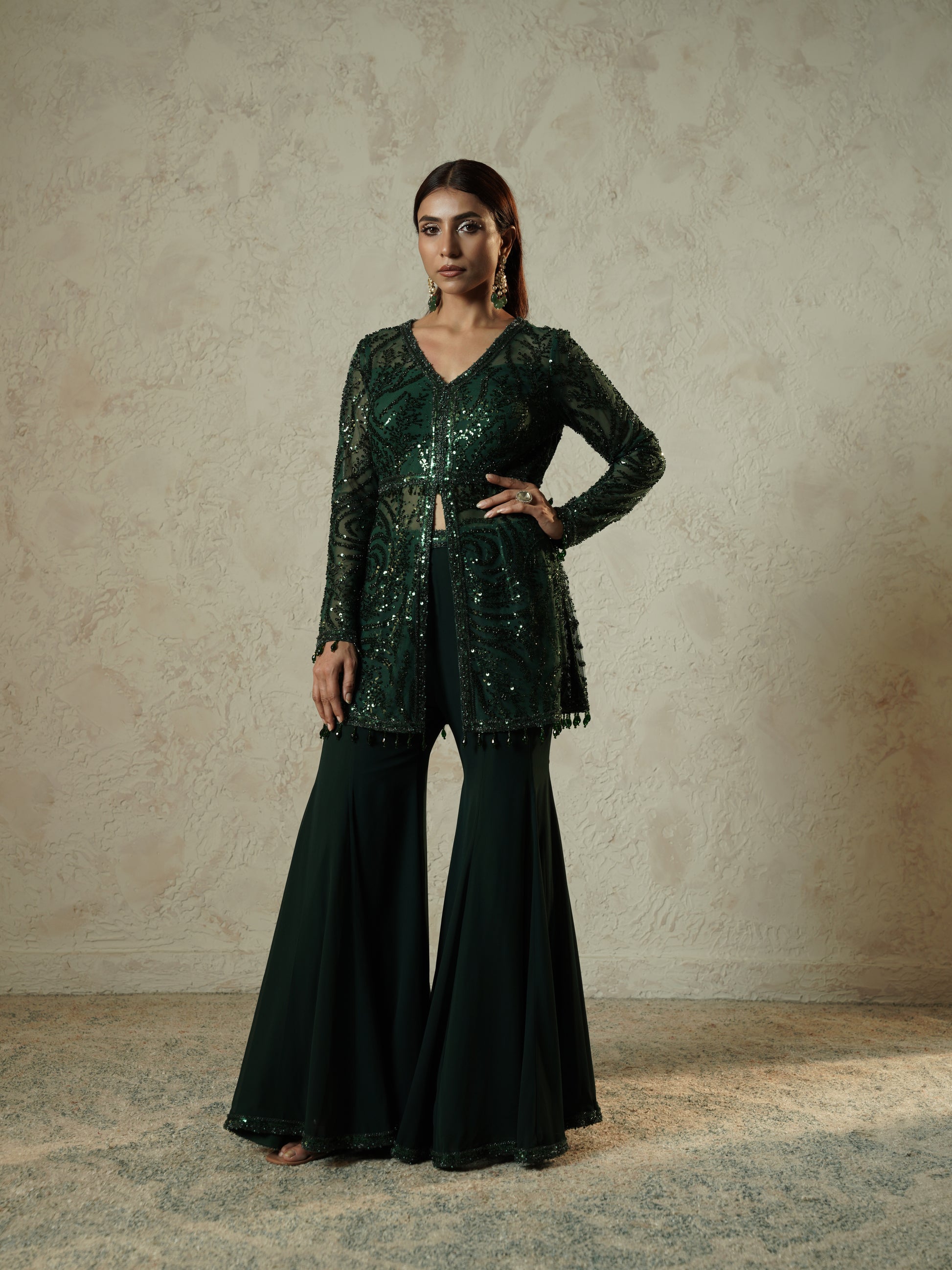 ELYSELLE SET Emerald green